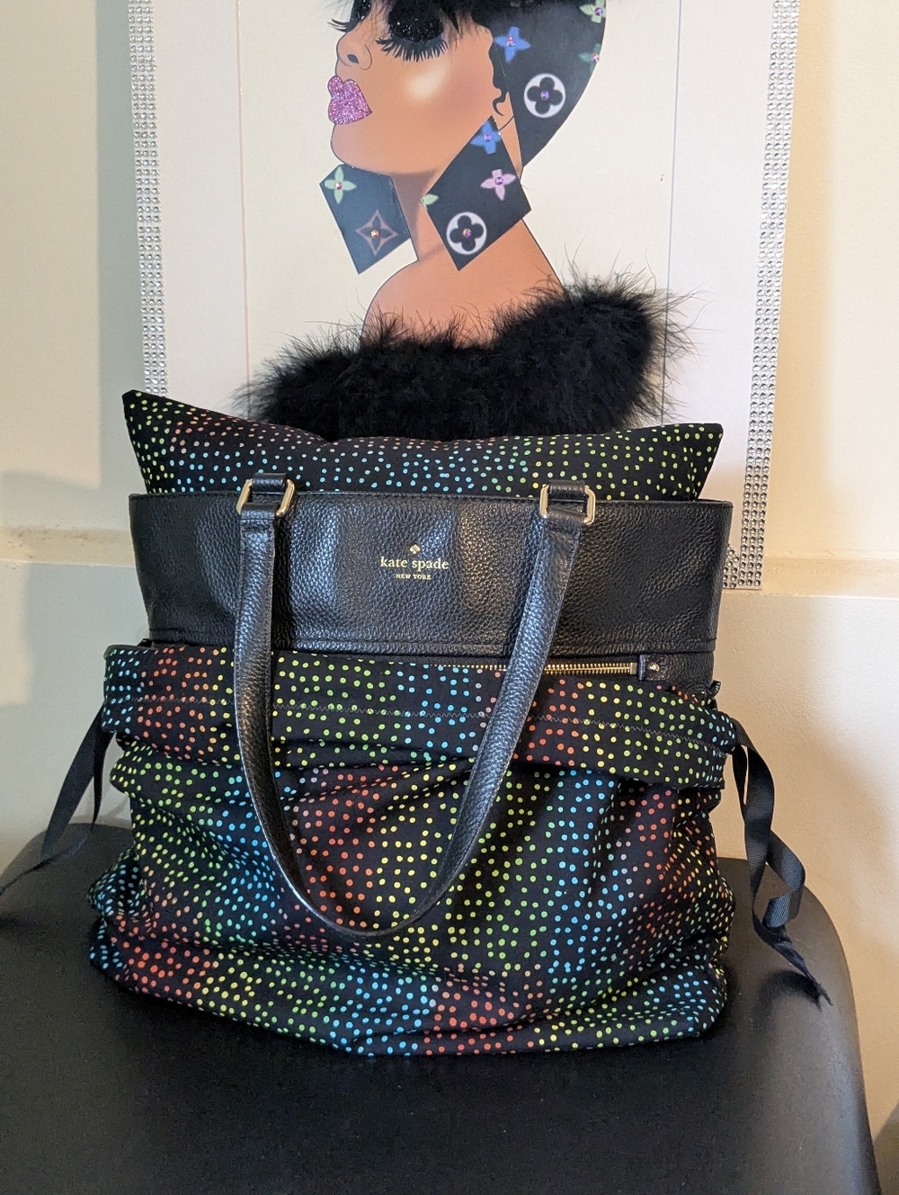 Matching Custom Handmade 1 Dust Bag & 1 Purse Pillow Combo Set Size Large